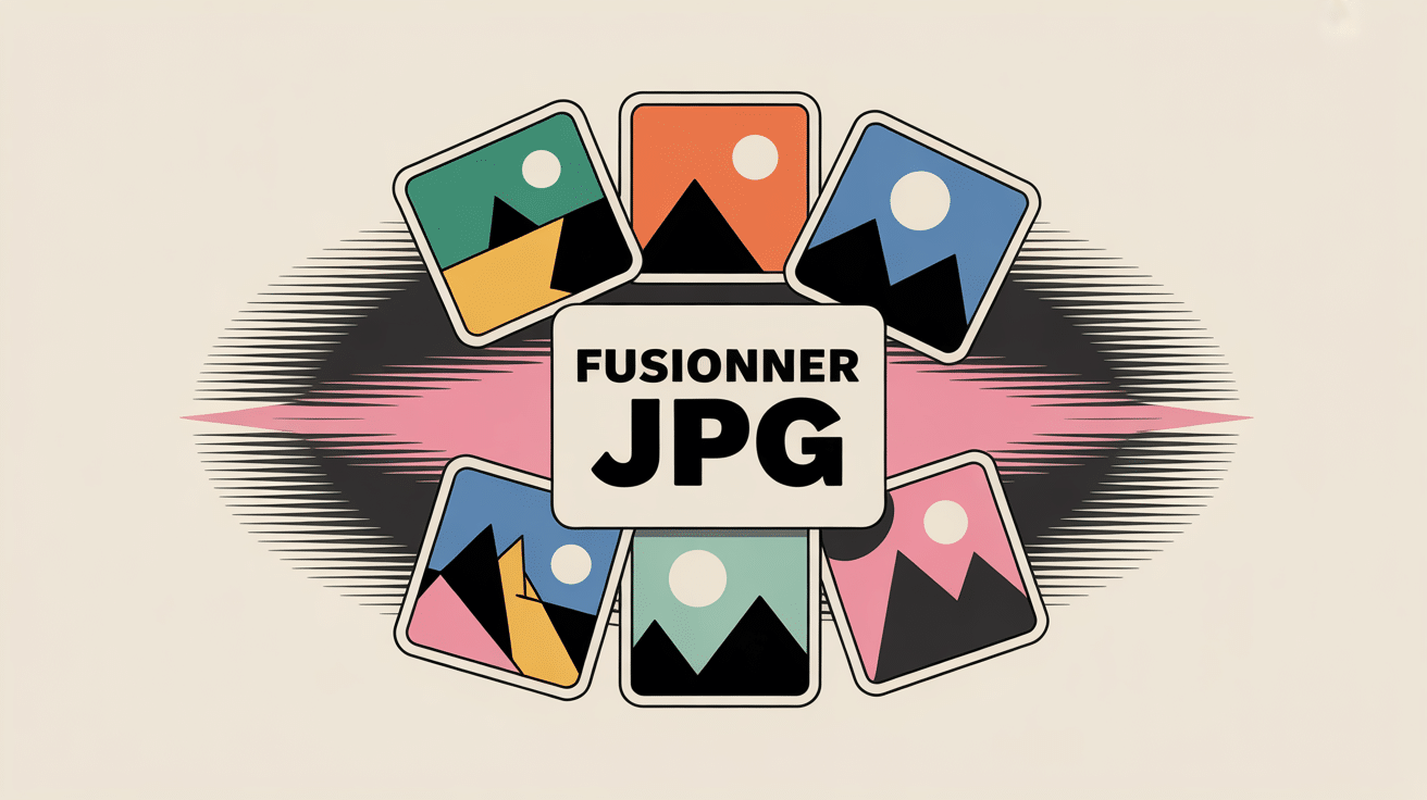 fusionner JPG photos mosaïque vectorielle