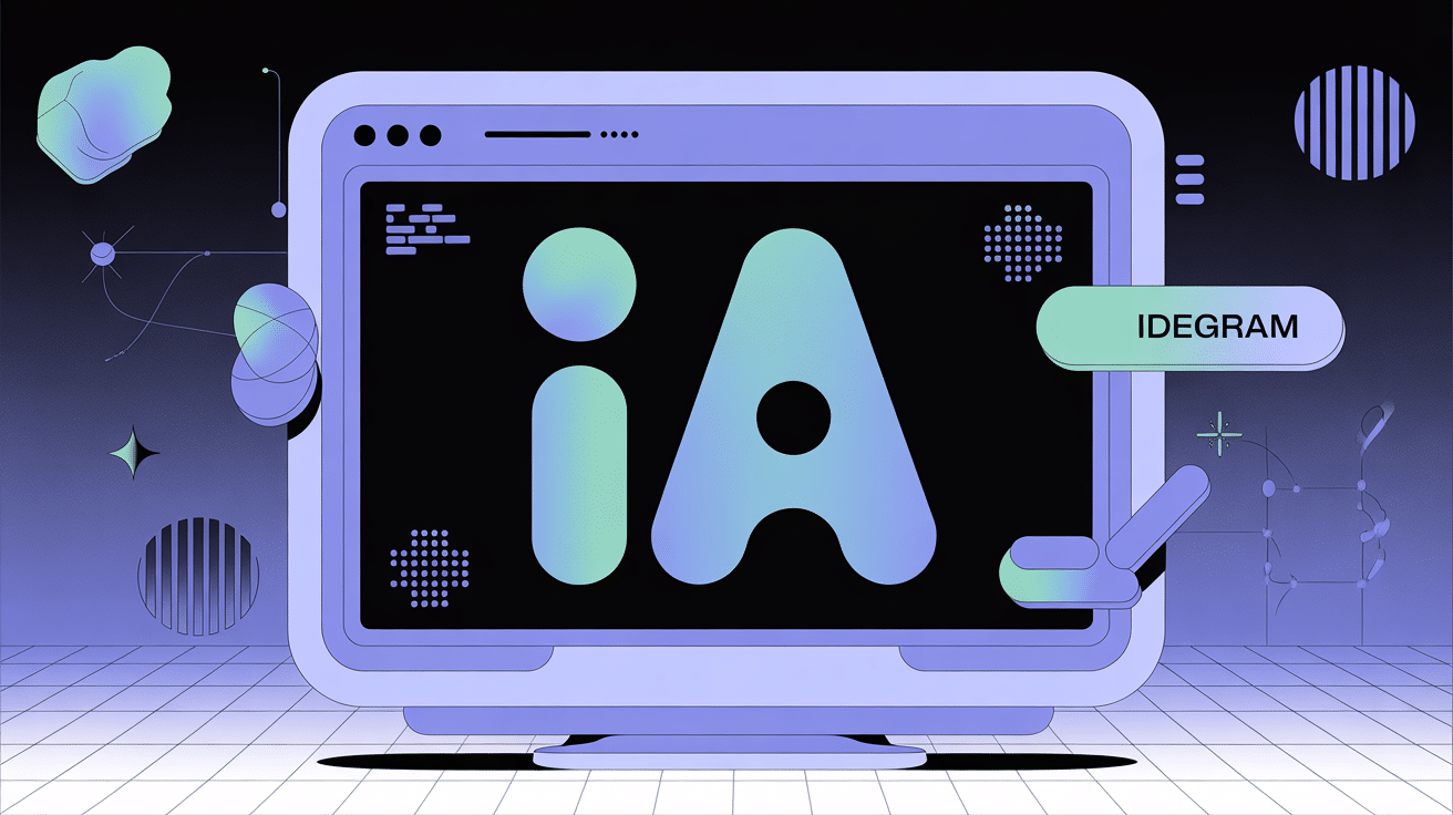 illustration ideogram IA high-tech