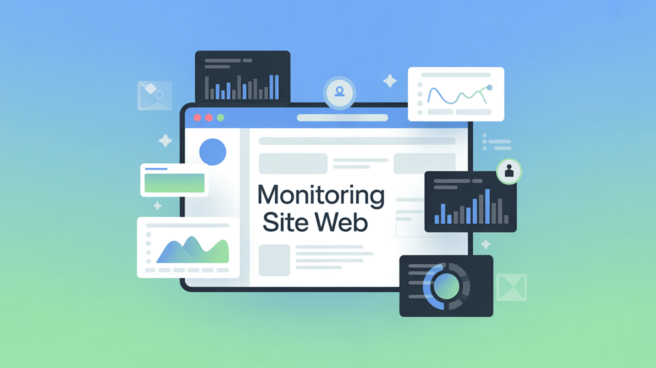 illustration monitoring site web sécurité performance