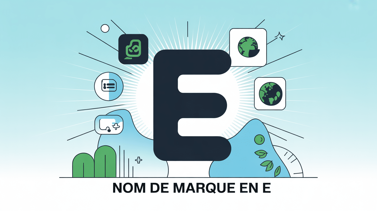 illustration nom de marque en e digital innovation