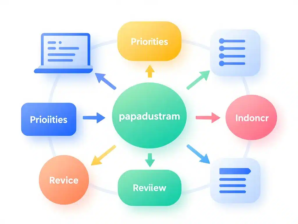 schéma papadustram dans workflow équipe