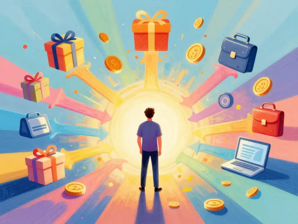 illustration diversification revenus rémunération tiktok