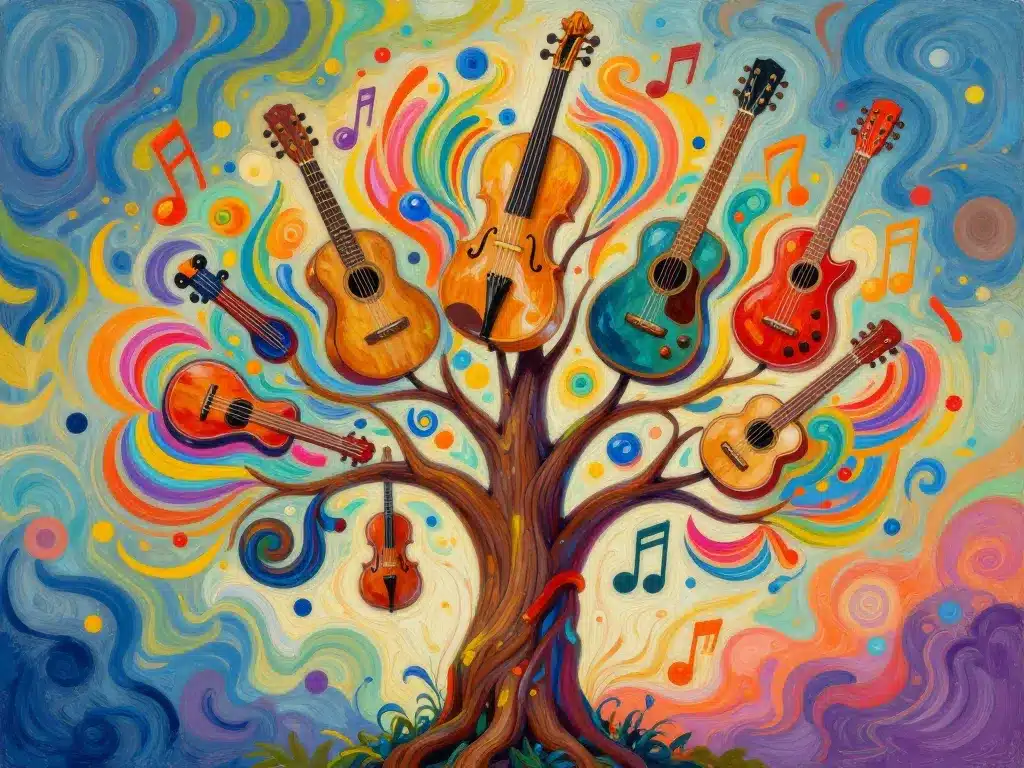 suno ia croissance créative instruments musique variés