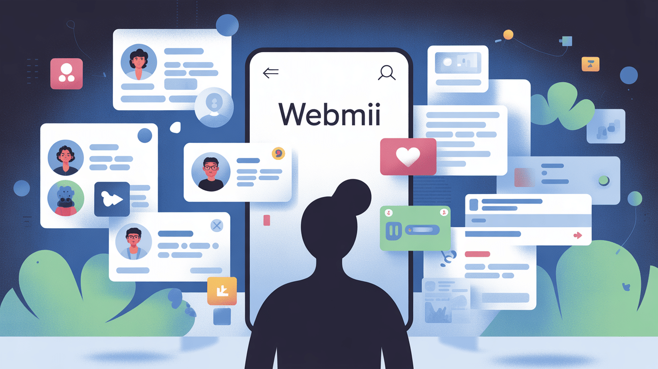 Webmii illustration profils et empreintes numériques