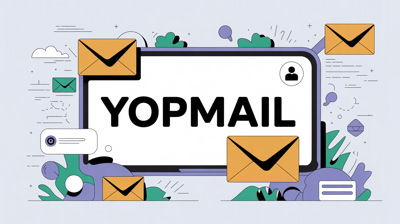 illustration yopmail email temporaire spam