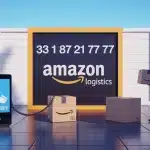 Illustration communication 33 1 87 21 77 77 Amazon Logistics entre livreur et client