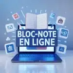 illustration bloc-note en ligne carnet ouvert icônes web