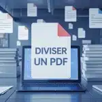Illustration vectorielle de gestion et division de PDF
