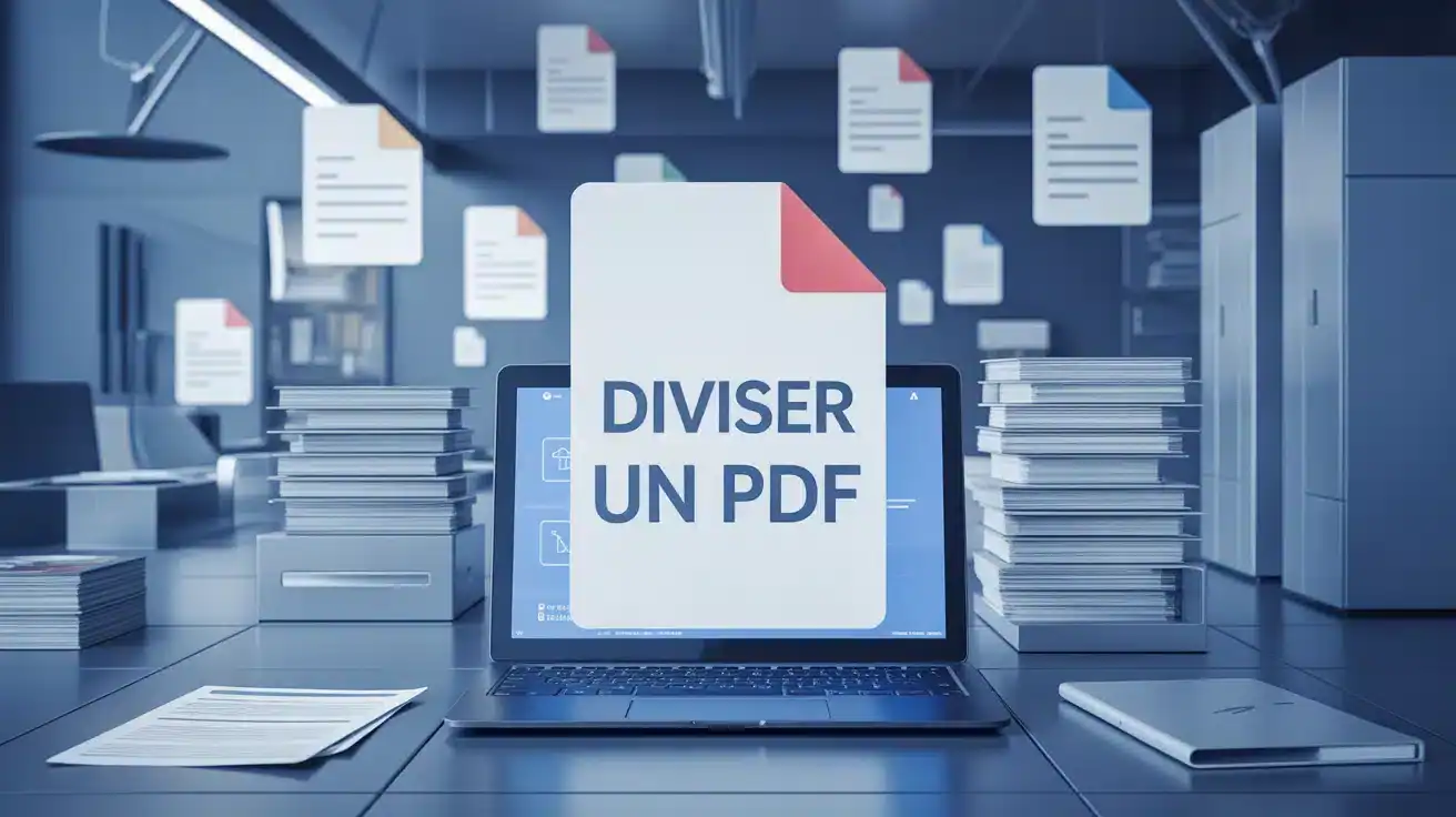 Illustration vectorielle de gestion et division de PDF
