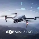 DJI Mini 5 Pro drone en vol avec capteur 1 pouce et LiDAR