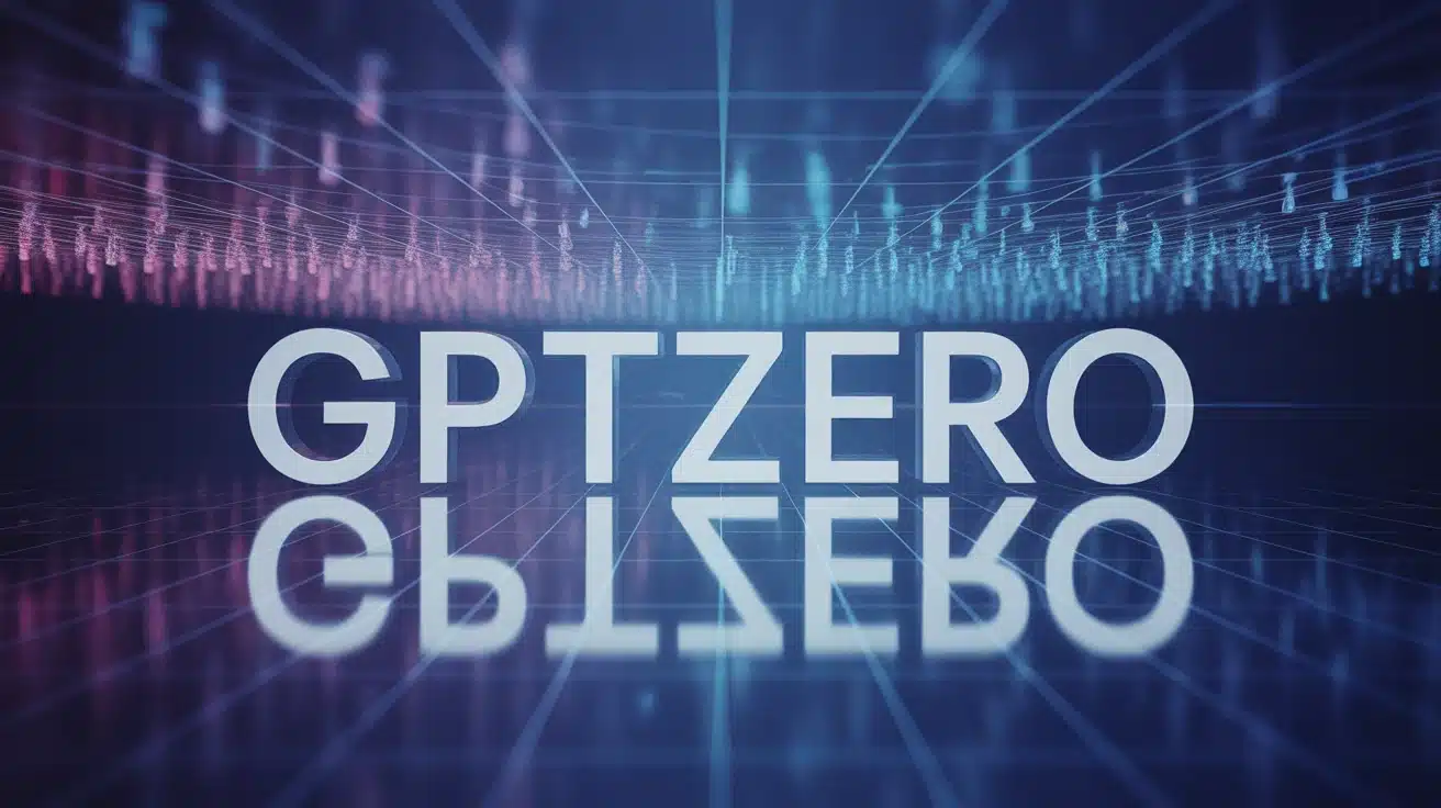 Illustration vectorielle GPTZero détection texte IA avec perplexité et sporadicité