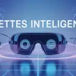 illustration lunettes intelligentes futuristes technologie connectivité