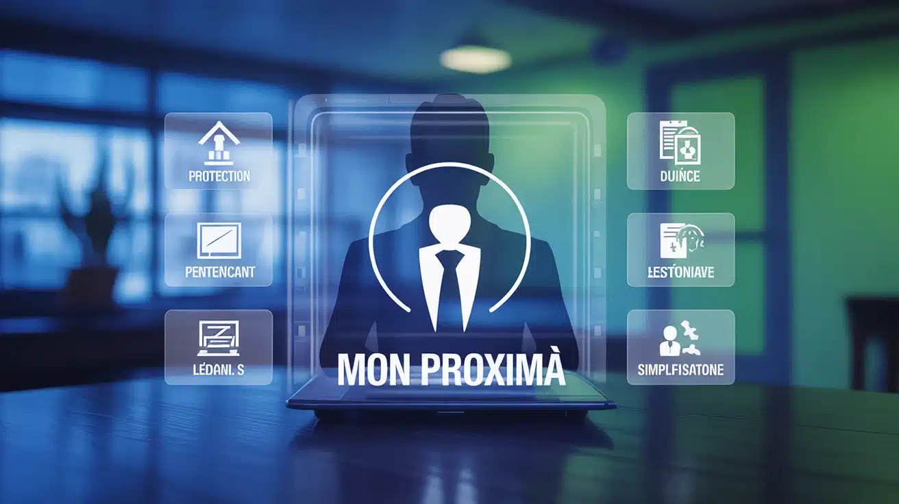 Interface Mon Proxima pour gestion juridique et finances sécurisées