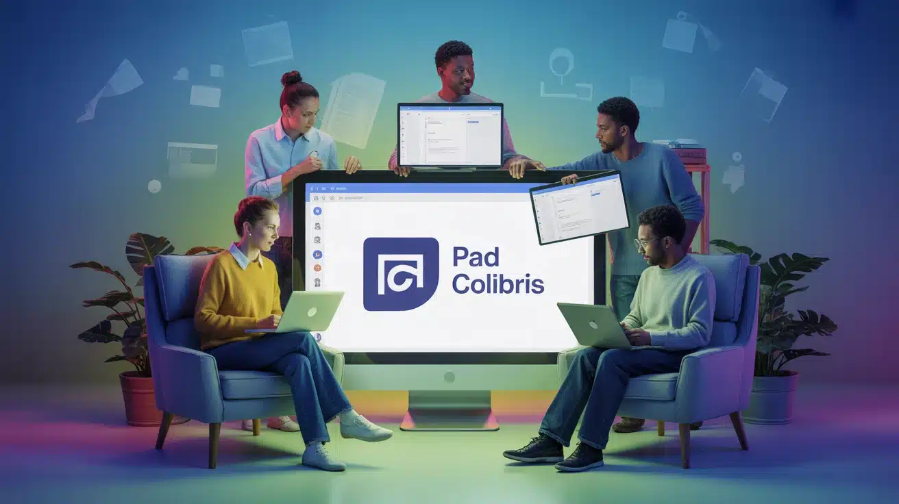 illustration pad Colibris collaboration document partagé