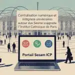 Illustration du Portail Sesam ICP centralisant les services universitaires