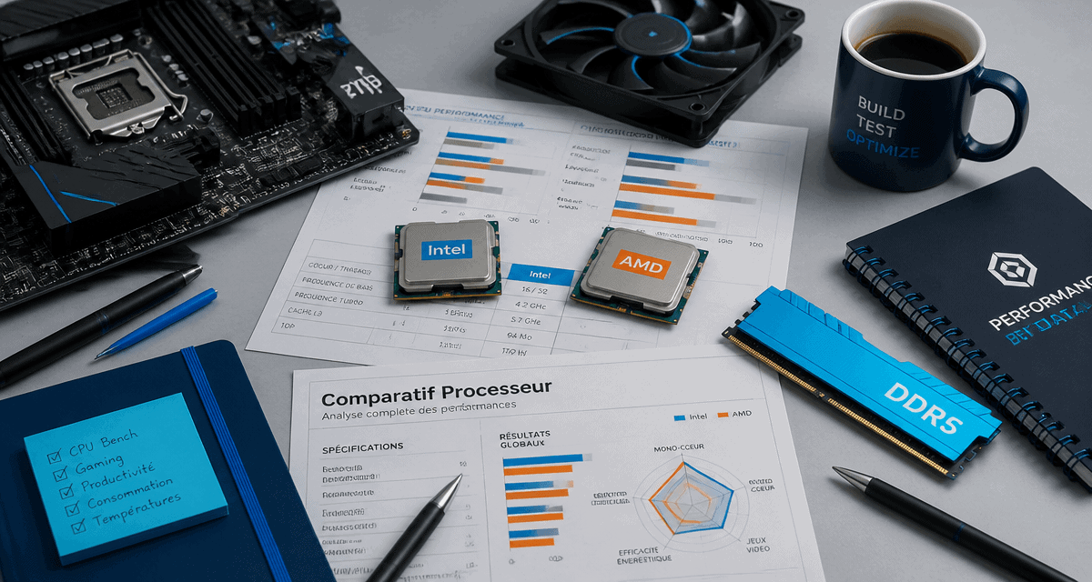 comparatif processeur Intel AMD sur bureau