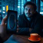 ecran anti espion sur smartphone en ville