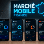 étude de marché téléphonie mobile, smartphones et données réseau
