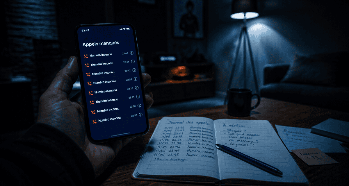 harcelement telephonique appels manques smartphone