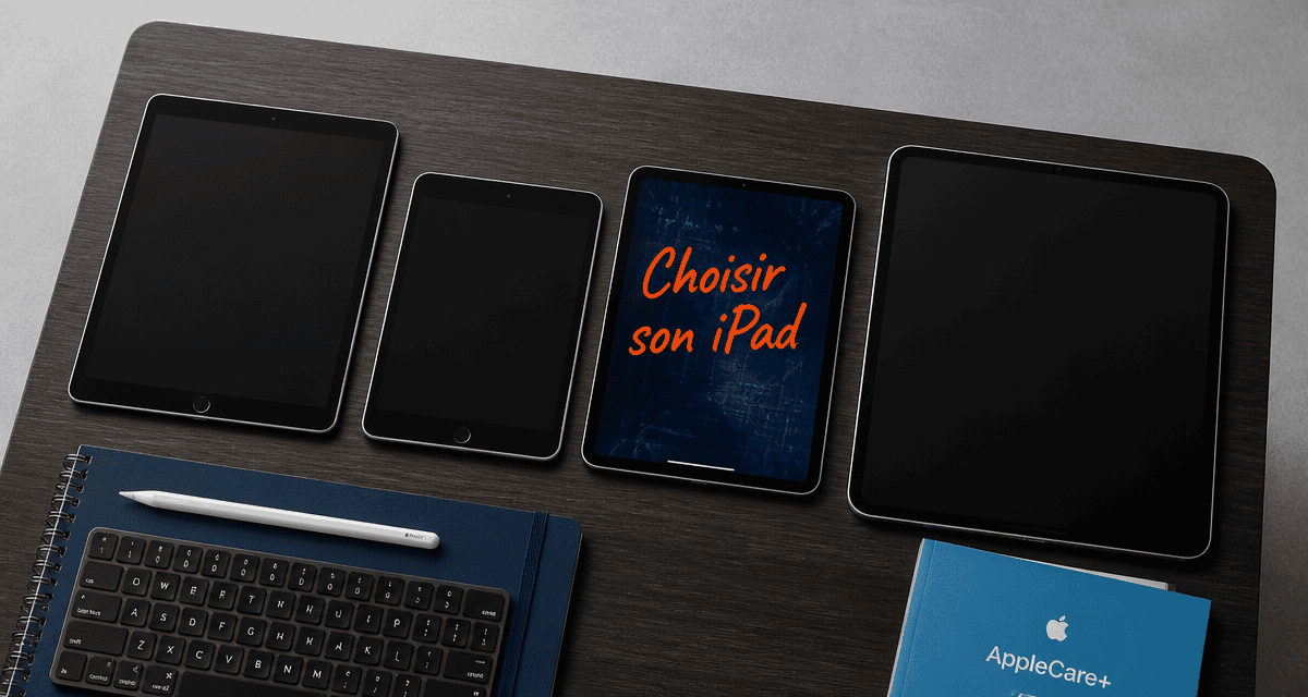ipad prix quatre modèles et accessoires sur table