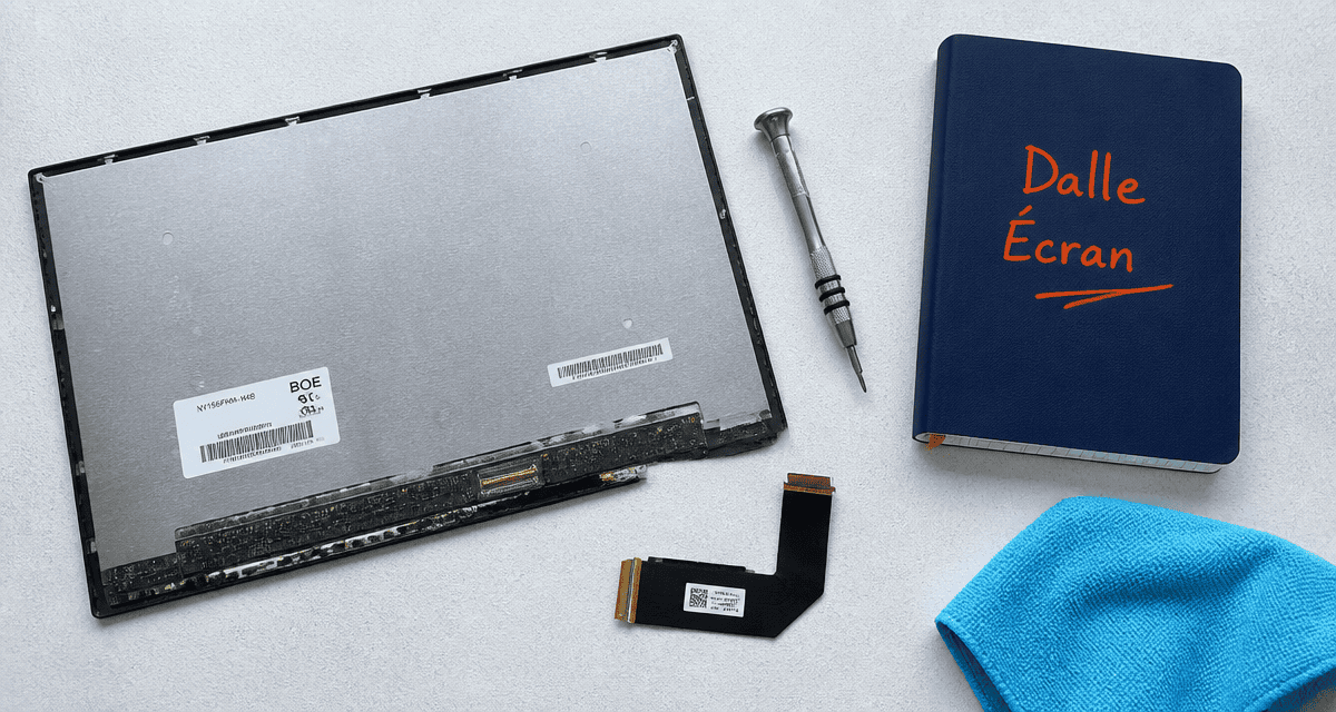 dalle ecran et outils démontage