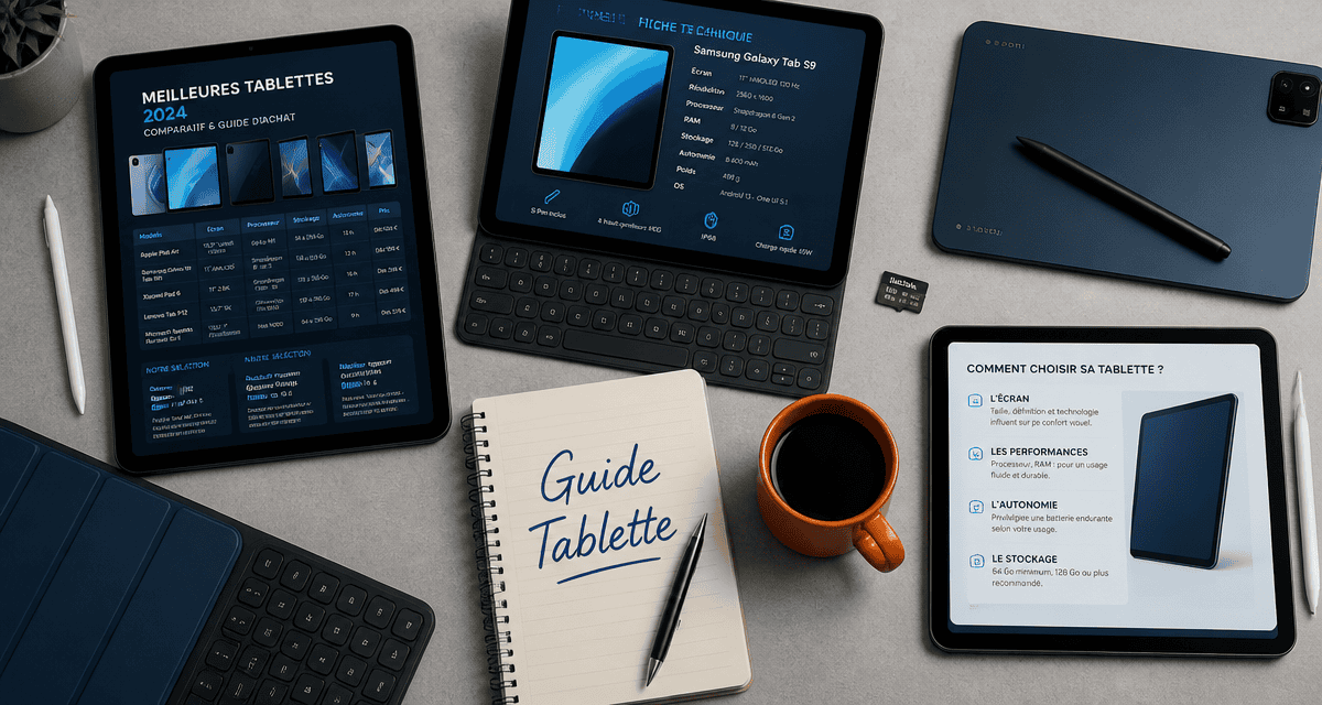 tablette avis comparatif sur bureau moderne
