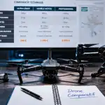 drone comparatif trois modèles sur table
