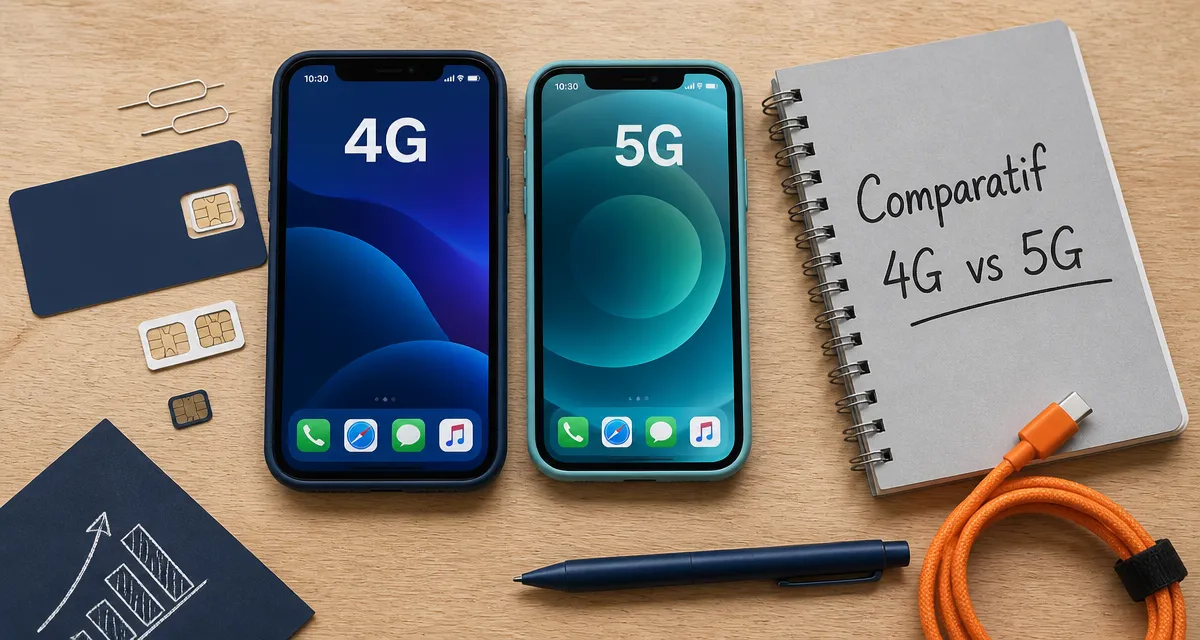 iphone 11 5g côte à côte sur table