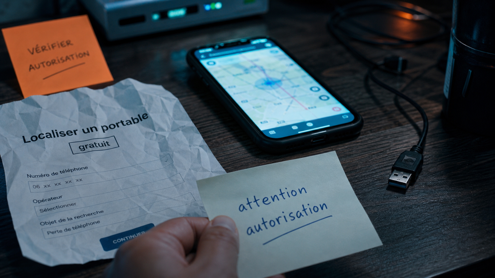 Localiser un numero de telephone portable gratuitement sans autorisation : smartphone et avertissement autorisation