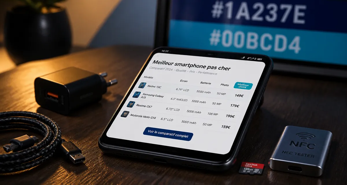 Meilleur smartphone pas cher 2025 : écran OLED 5G