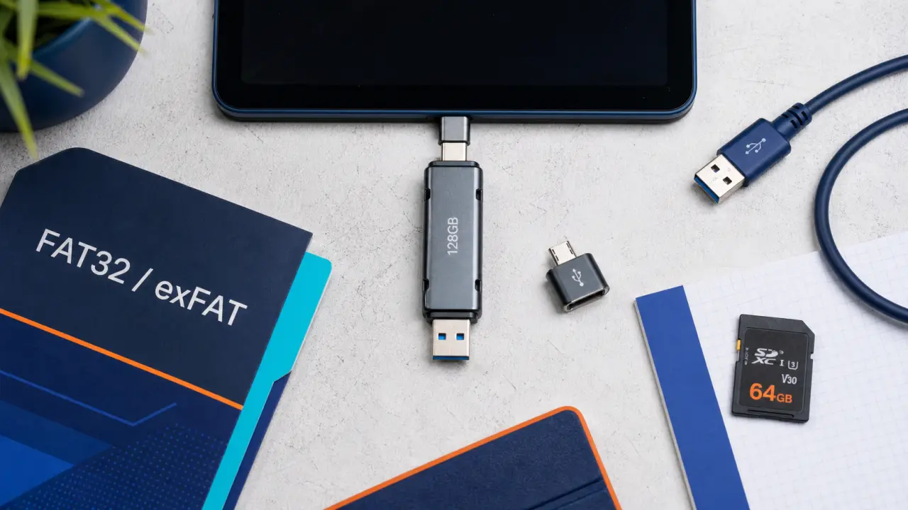Clé usb pour tablette : connecteur USB-C/OTG et compatibilité