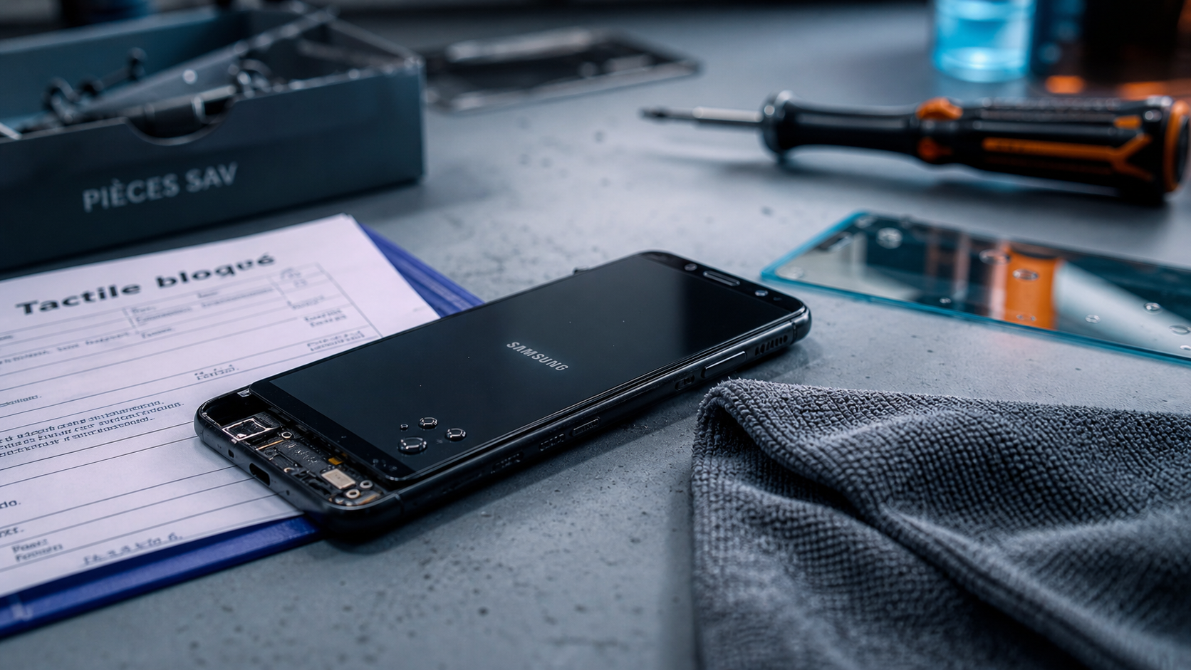 ecran tactile ne fonctionne plus samsung : vérifs avant SAV