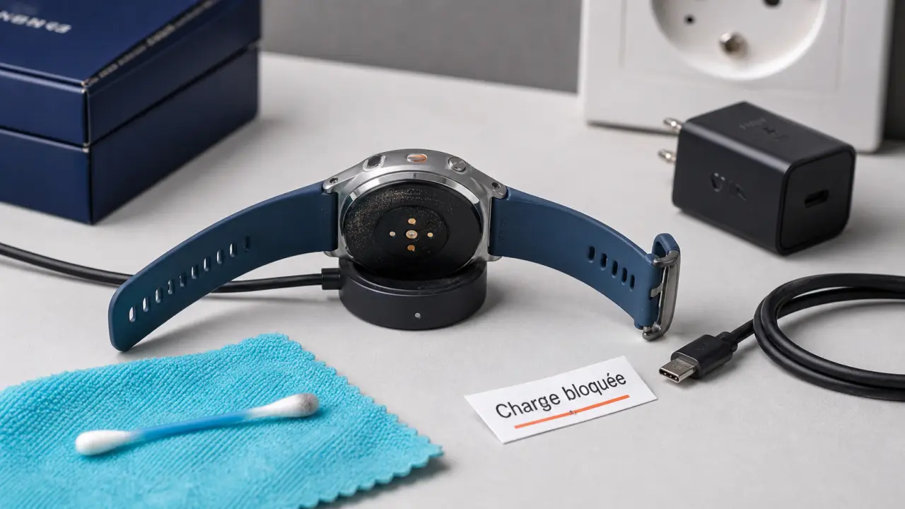 Pourquoi ma montre connectée ne charge plus : câble, contacts et batterie à vérifier