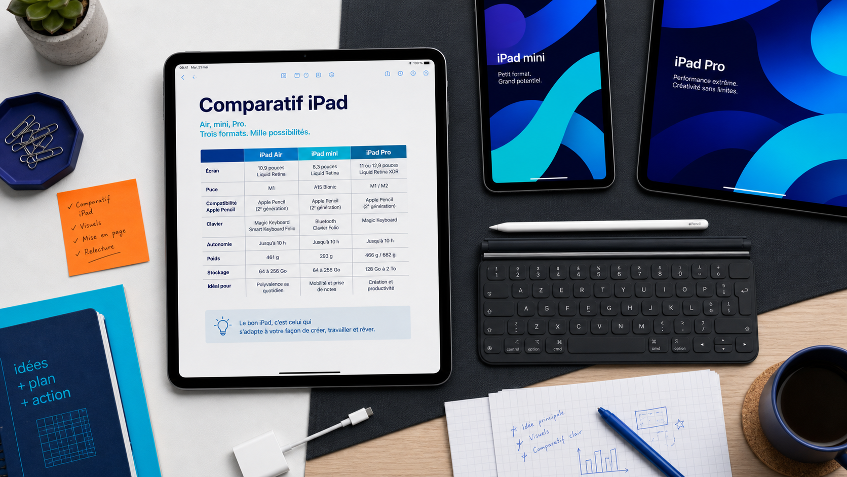 Quelle iPad choisir : écran, stockage et puissance