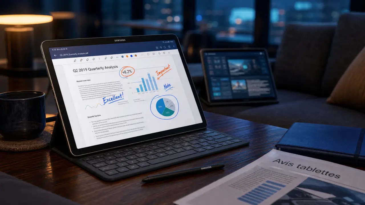 Samsung tablette avis : écran, poids et prix