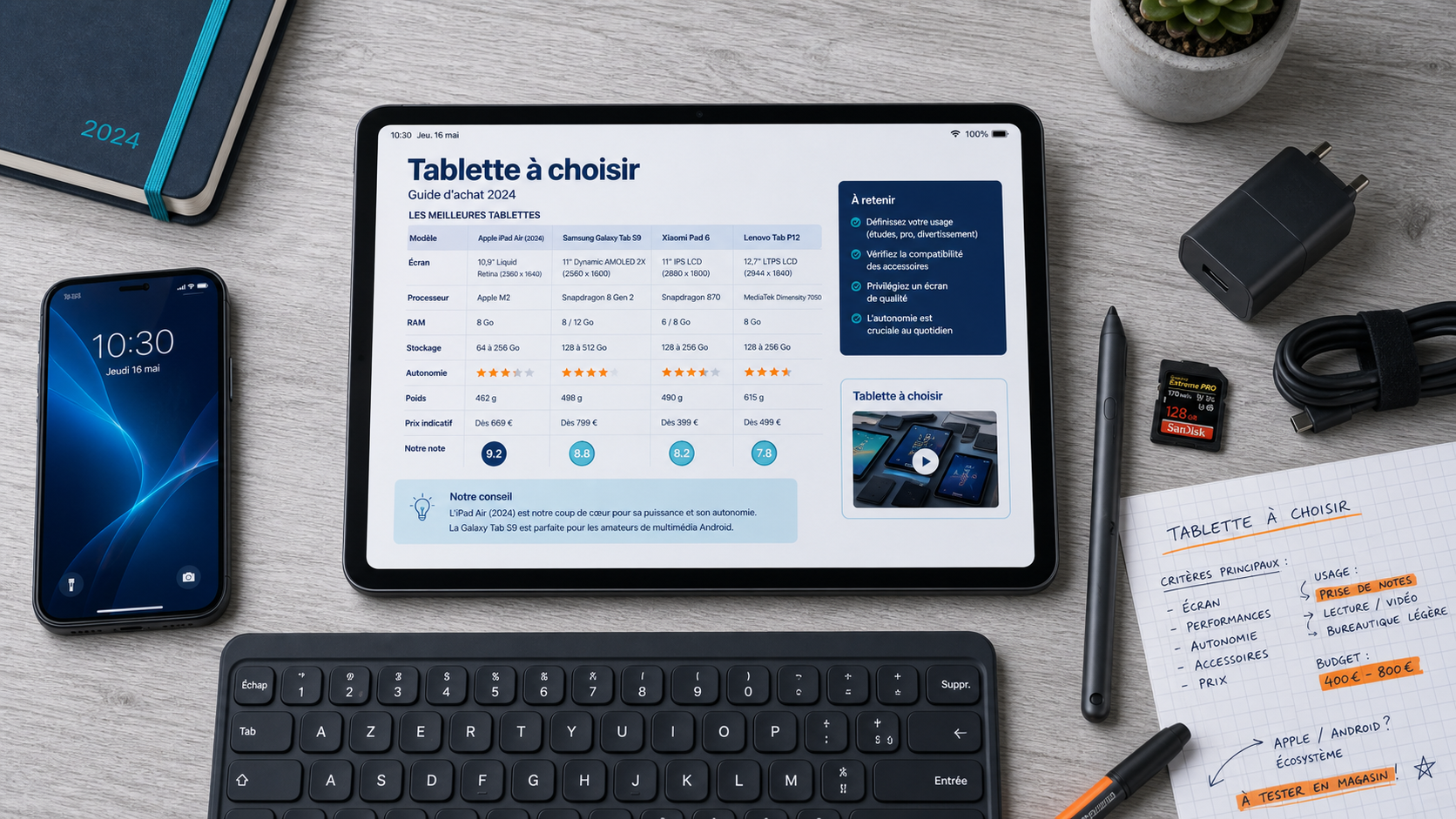 Tablette que choisir : iPad, Android ou Windows selon vos usages réels