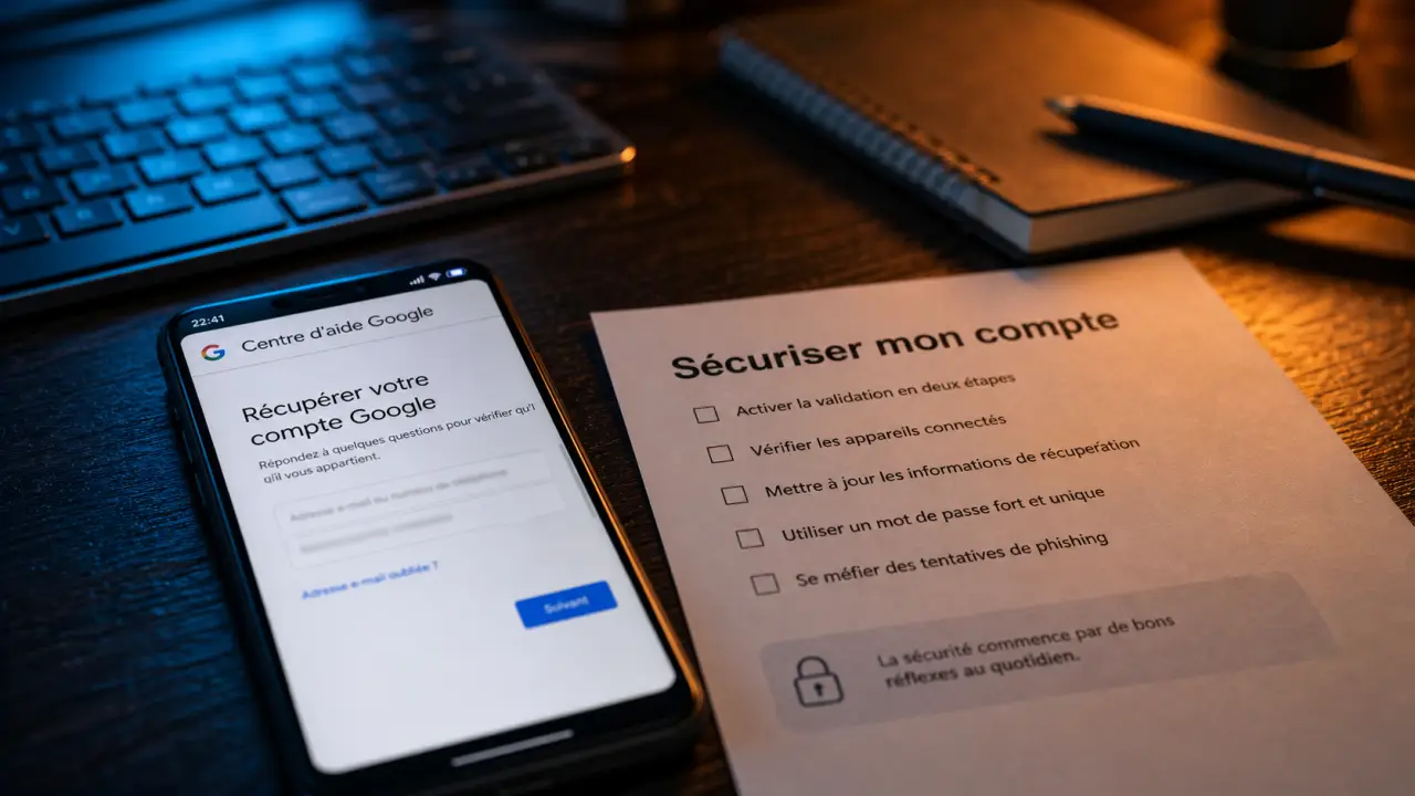 Assistance google téléphone : sécuriser mon compte en ligne