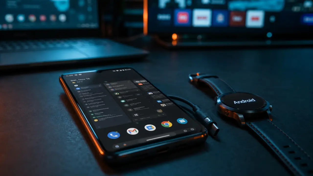 C’est quoi Android : smartphone Android avec notifications et apps