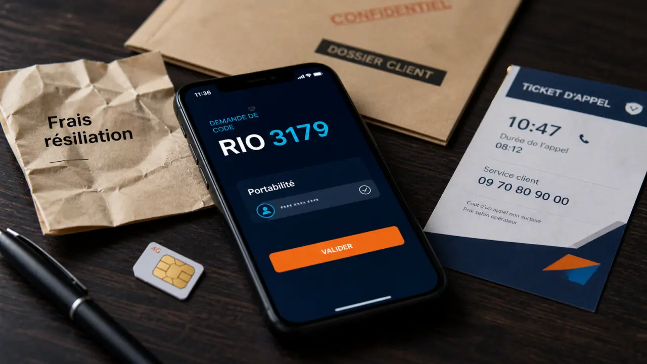 Changer d opérateur mobile : RIO 3179, portabilité et frais de résiliation à vérifier
