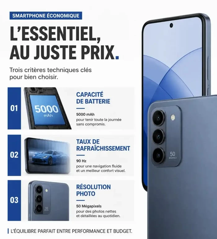 Critères techniques essentiels pour choisir un smartphone à moins de 200 euros