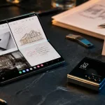 Meilleurs smartphone pliable 2026, Fold ouvert et Flip replié sur bureau