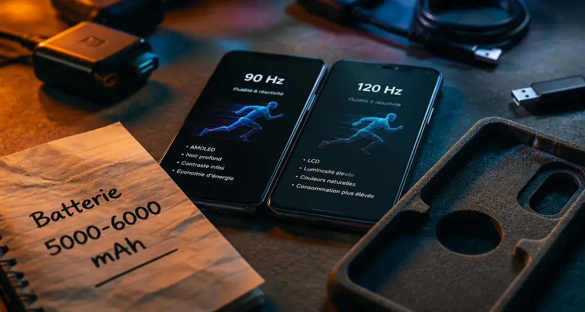 Smartphone moin de 200 euros : comparatif 90 Hz 120 Hz