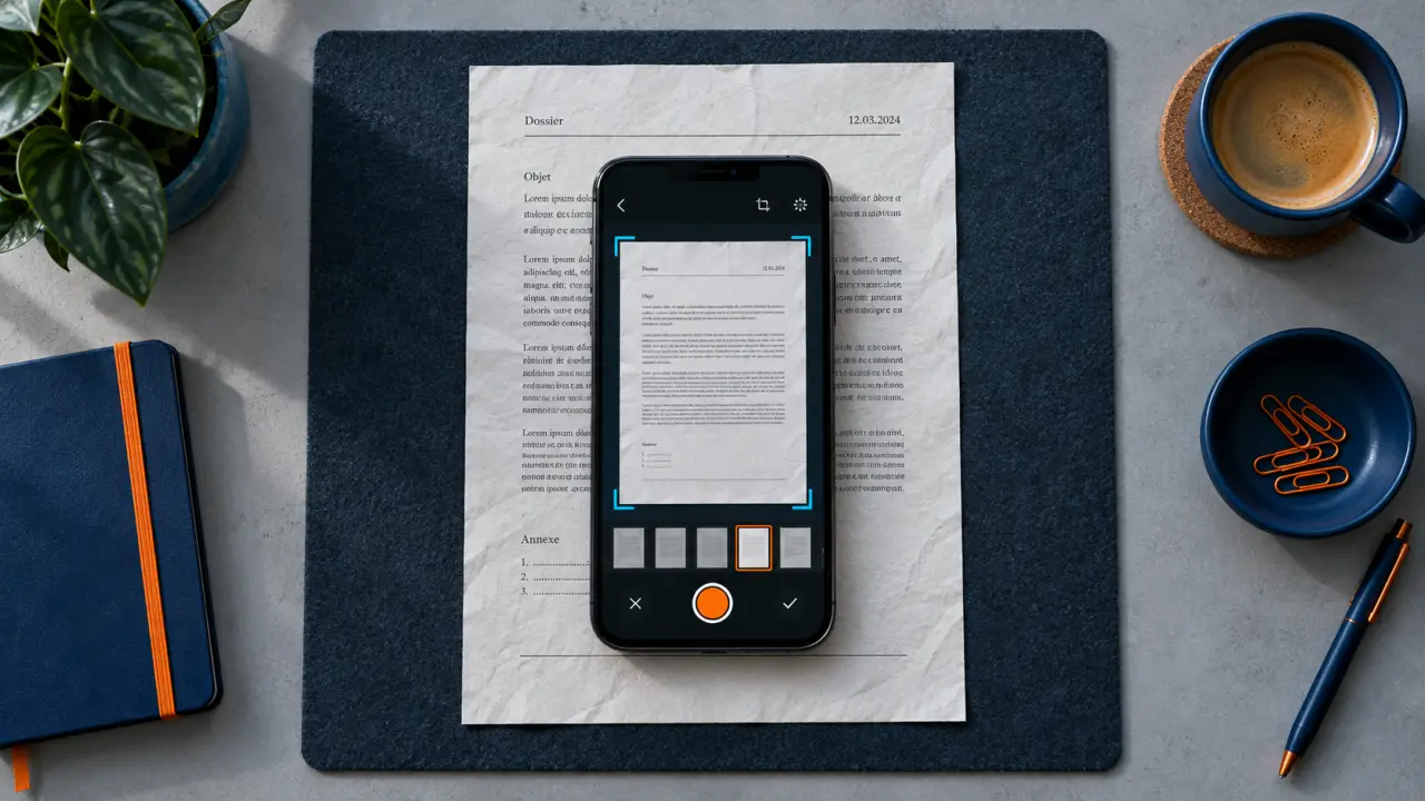 Scan telephone pour obtenir un PDF lisible