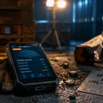 Téléphone de chantier durci IP68 MIL-STD, écran lisible