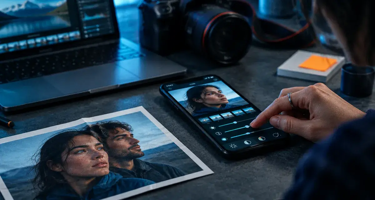 Applications de retouche photo gratuites sur smartphone pour corriger les images