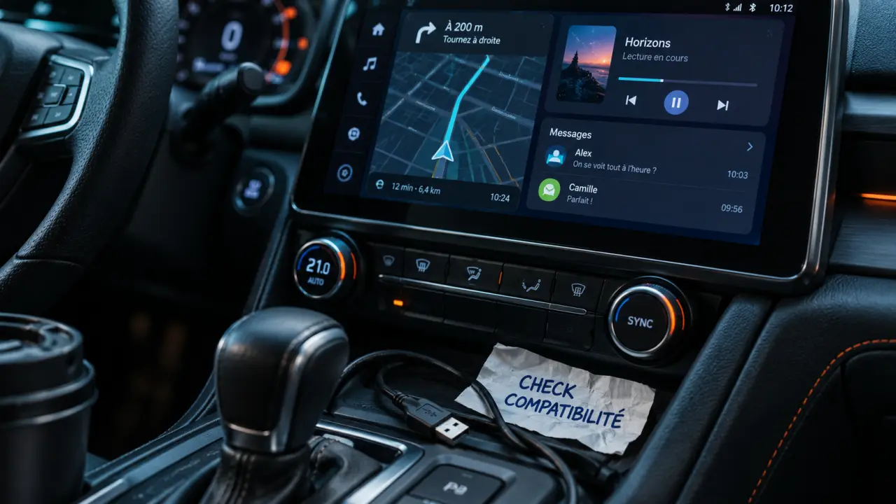 Car play android auto : écran ou boîtier pour voiture