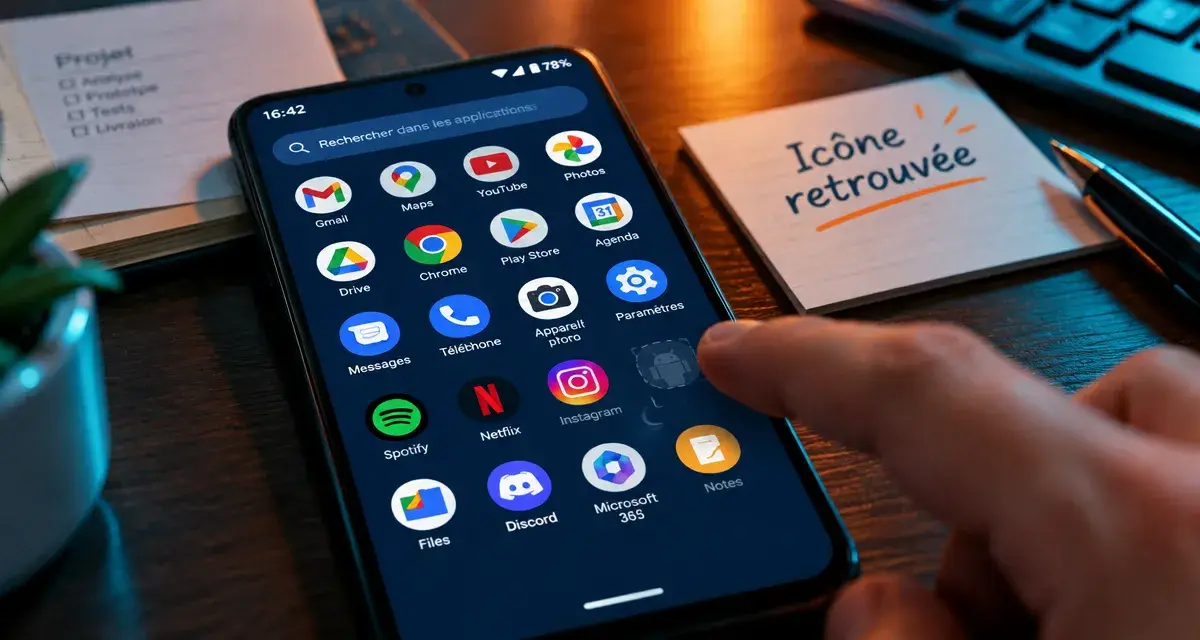 Comment remettre les icônes sur l’écran Android ? icône retrouvée