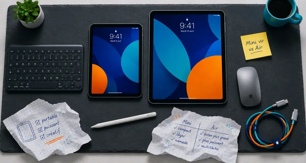 iPad mini vs iPad air : comparaison selon l’usage