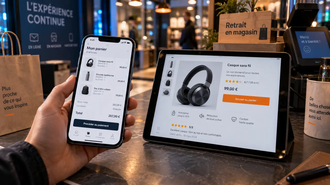 m commerce mobile : paiement en un clic sur smartphone