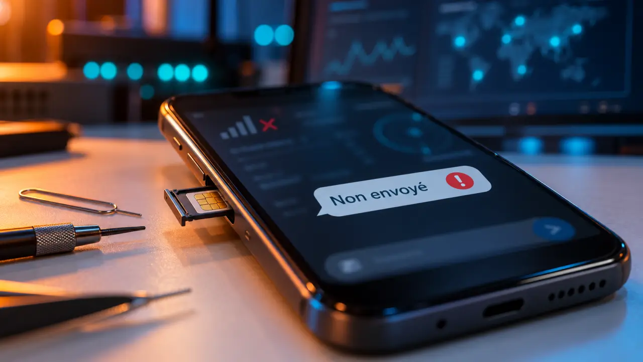 Probleme envoi sms android : SMS non envoyé, avant réinitialisation